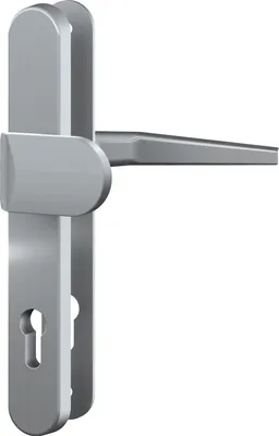 Produktbild von BASI - ES0 - Vollmaterial-Schutzbeschlag - Schmalrahmenschild rund - Alu IROX - Lochung: PZ - WG - 15 mm Schildstärke - 92-8 mm  - 7903-0607