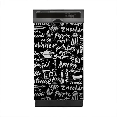 Produktbild von Magnete Dekorative 45x70 cm Küche Magnetmatte Spülmaschine - gezeichnetes Muster Küche