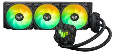 Produktbild von ASUS TUF GAMING LC II 360 ARGB, All-in-One-Flüssigkeitskühler, 12 cm, 800 RPM, 2000 RPM, 113,8 m³/h, Schwarz