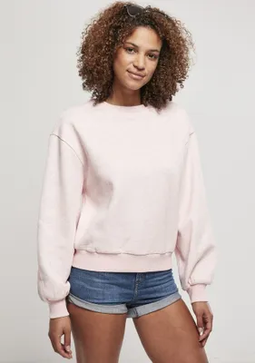 Produktbild von Urban Classics Damen Sweatshirt Ladies Oversized Color Melange Crewneck Pink Melange-4XL