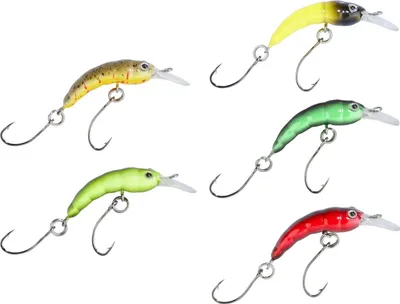 Produktbild von Balzer Trout Attack Forellenwobbler Hectic Maggot 3cm 1,3g sinkend, Farbe:rot/schwarz