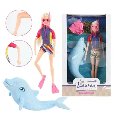 Immagine prodotto di Lauren Deluxe Tienerpop Duikster Met Glitter Dolfijn
