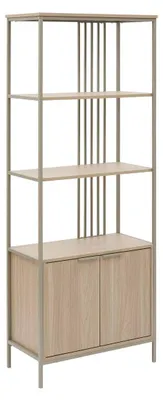 Produktbild von Regal „duna“, rechteckig, 35 x 68,4 cm, 2 türen, beige - 5 five simply smart