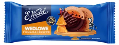 Zdjęcie produktu dla Wedel Biszkopty Galaretka Pomarańczowa Czekolada Deserowa 147 g