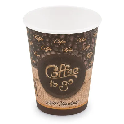 Produktbild von 50x Kaffeebecher L 'Coffee To Go' Latte Macchiato Melange 350ml 420ml