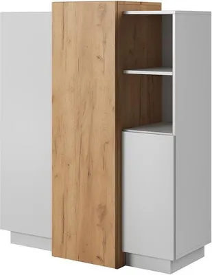 Obrázek produktu pro Komoda s dvířky SYLVANIA - dub kraft zlatý / bílá