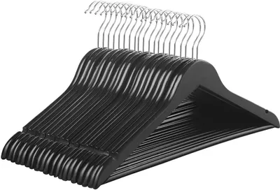 Immagine prodotto di In And OutdoorMatch Earline Lilla appendiabiti - 20 pezzi nero - girevole a 360 gradi - appendipantaloni - antiscivolo - 44,5 x 23 x 1,2 cm