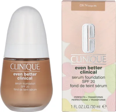 Produktbild von Clinique Even Better, Pumpenflasche, Serum, Feuchtigkeitsspendend, Anti-Mitesser, Aufhellend, Beige, CN 74, Beige