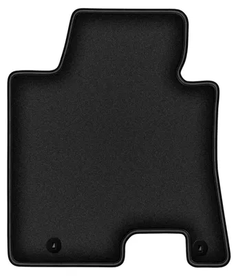 Productafbeelding van Velours bestuurdersmat voor Hyundai i30 II 2011-2017 (hatchback/stationwagen) – zwart, op maat – Wielganizator DURBAN