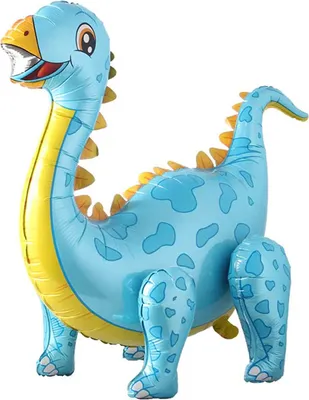Produktbild von Folienballon 3D Dinosaurier mit beweglichen Beinen, 06 Blau ca. 57,5 x 92 cm