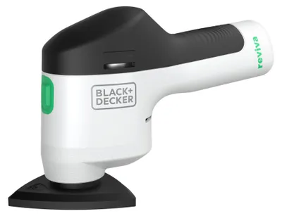 Produktbild von Black + Decker reviva 12V/1,5Ah Li-Ion Akku-Deltaschleifer, Ladegerät, Karton - REVDS12C-QW