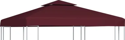 Zdjęcie produktu dla Zadaszenie altany, 2-poziomowe, 310 g/m², 3 x 3 m, bordowe