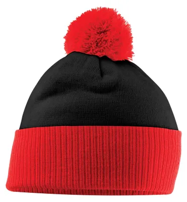 Image de Beechfield - Bonnet « Snowstar » pour hommes/femmes Unie LT577 (taille unique) (noir/rouge vif)