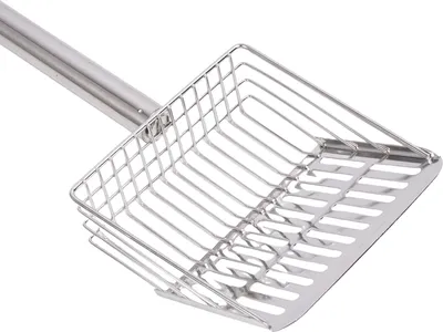 Obrázek produktu pro Kovová lopatka na kočičí stelivo Dlouhá rukojeť Těžká ocel 3 sekce odnímatelný kbelík pro Pet Chicken Coop