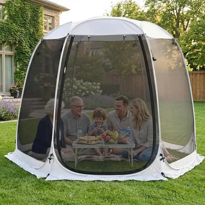 Obrázek produktu pro Pop-up zastřešení stan proti hmyzu - 3 x 3 m - 4 až 6 osob - UV ochrana - S přenosnou taškou