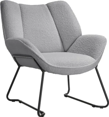 Produktbild von tectake® Sessel Kjeld gepolstert, mit Bouclé-Bezug 73 x 72 x 81 cm