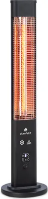 Produktbild von Klarstein Infrarotheizung, Heizstrahler für den Innenraum, Infrarotheizung Standgerät, Sicher Elektroheizung mit Kippschutz, Energieeffiziente Heizung mit IP65, Terrassen-Heizstrahler, 1200 Watt