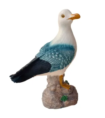 Produktbild von Deko Möwe See Vogel Möwen Figur Maritim Garten Seemöwe Lachmöwe Skulptur Stein