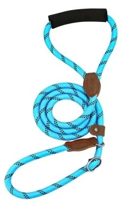 Produktbild von ANTI-RUTSCH HUNDEHALSBAND LEINE BLAU LÄNGE 130 cm DURCHMESSER 10 mm