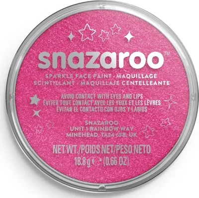 Obrázek produktu pro SNAZAROO Barva na obličej Třpytivá Růžová (Sparkle Pink) 18ml