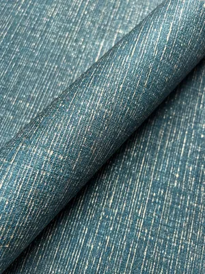 Produktbild von NEWROOM Tapete Blau Vliestapete Leicht Glänzend - Unitapete Uni Türkis Gold Einfarbig Textil Einfarbig Modern