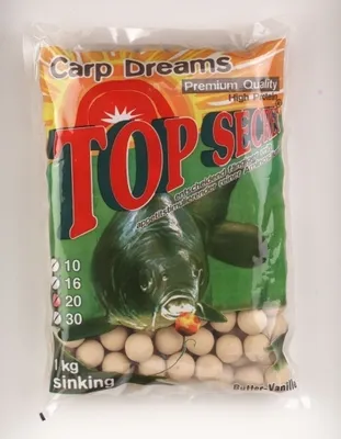 Produktbild von Banane/Fisch Boilies 10mm 1kg top secret