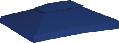 Obrázok produktu pre vidaXL Pavilónová strešná plachta s komínovým prieduchom 310 g/m² 4x3 m Modrá