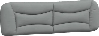 Produktbild von vidaXL Kopfteil-Kissen "Hvar" Hellgrau 183 cm Stoff