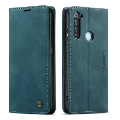 Immagine prodotto di Custodia Redmi Note 8, Custodia retrò in Finto cuoio, tasche per carte, chiusura magnetica, custodia con funzione stand per Xiaomi Redmi Note 8 Blu