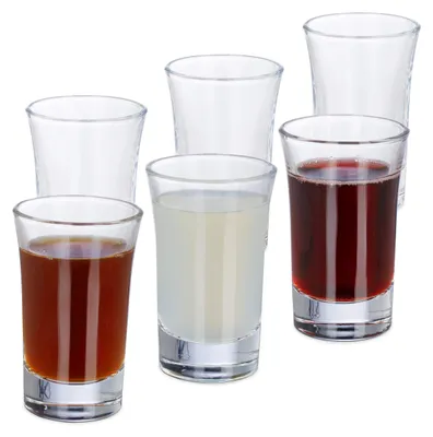 Shotgläser 6er Set 4 cl spülmaschinenfest transparent