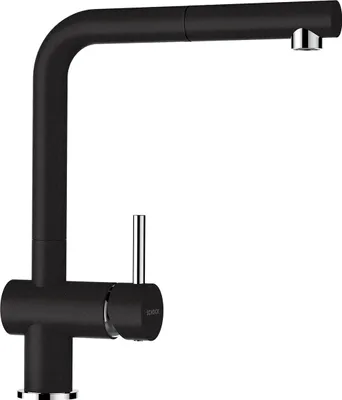 Obrázok produktu pre Schock Epos jednopáková batéria, vyťahovacia výpusť, vysokotlaková batéria, Cristalite, nero (540120GNE)