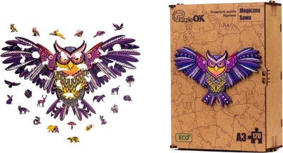 Obrázok produktu pre Promo Drevené Puzzle Magická Sova Puza3-00723