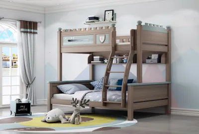 Produktbild von Etagenbett Hochbett Kinderbett Hochbetten Kiefer Holz Kinder Zimmer Bett Neu