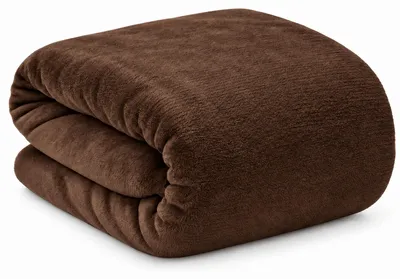 Image de Couverture douillette Beautissu Aurelia marron foncé, 150 x 200 cm