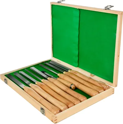 Produktbild von Drechselwerkzeuge, Konstruktion aus Kohlenstoffstahl, ergonomisches Design, 8 PCS-Burlywood