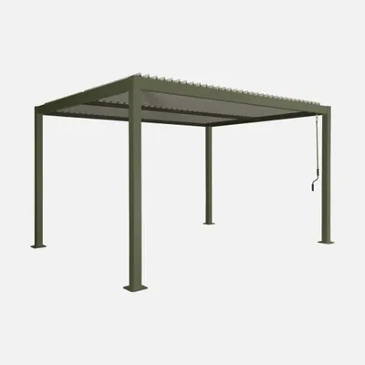 Produktbild von sweeek - Bioklimatische Pergola mit Lamellendach Palace 3x4m - Khaki