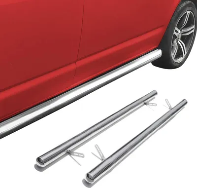 Produktbild von Edelstahl Trittbretter Schwellerrohre für Jeep Compass 2011-2016 Silber 2tlg