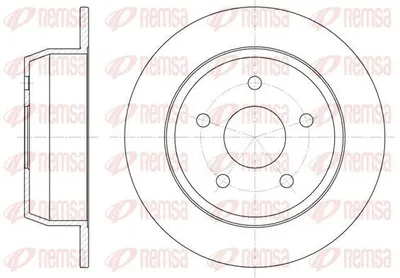 Produktbild von 2x REMSA Bremsscheibe 6628.00 hinten für JEEP GRAND CHEROKEE II (WJ WG) 305mm