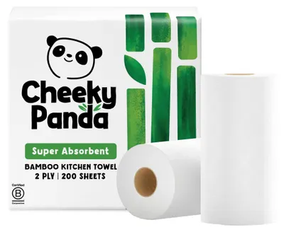 Image de Cheeky Panda Essuie-tout écologique, 2 rouleaux