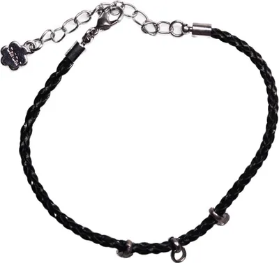 Produktbild von Geflochtenes Lederarmband für Charmanhänger