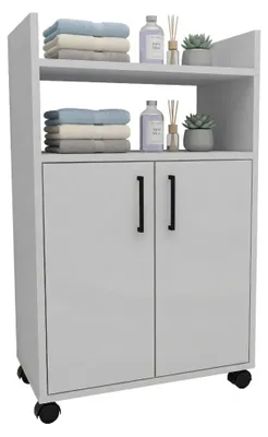 Produktbild von Marzi - Mehrzweckschrank 2 Türen, 60x97h cm Weiß, 4 Regale