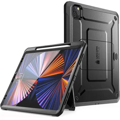 Immagine prodotto di Supcase, Custodia avvolgente antiurto per Apple iPad Pro 12.9 con supporto, nero