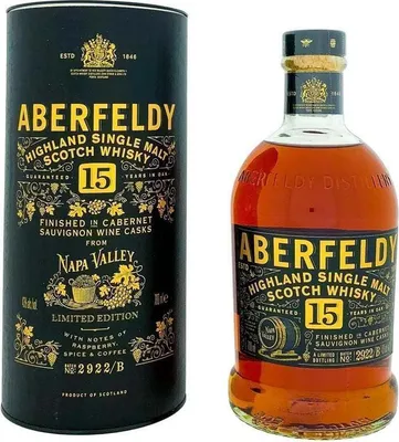 Produktbild von Aberfeldy Napa Valley 15 Years + Box 700ml 43% Vol.
