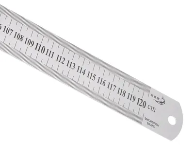 Zdjęcie produktu dla Linijka ze stali nierdzewnej 120 cm do precyzyjnych prac