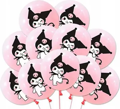 Produktbild von KUROMI Geburtstagsparty-Set, Dekoration, große Geburtstagskugeln