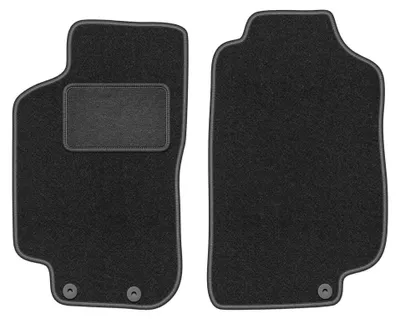 Immagine prodotto di Tappetini anteriori in moquette per Saab 9-5 I 1997-2009 (station wagon/berlina) – 2 pezzi, grigio grafite, su misura – Wielganizator LUX
