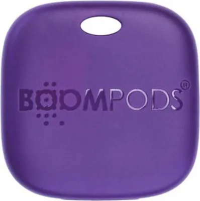 Produktbild von Boompods, Wiederaufladbarer Bluetooth-Tracker Boomtag für Gegenstände, Violett