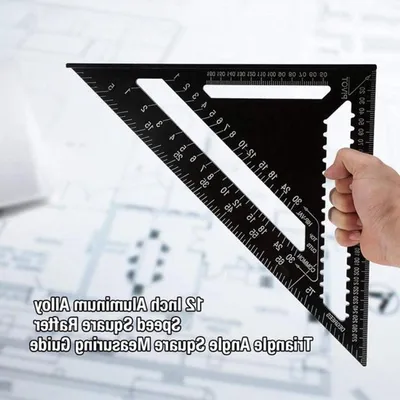 Präzisionswinkelmesser aus Aluminium für Holzarbeiten - 12 Inch Messinstrument für präzise Messungen und Layouts
