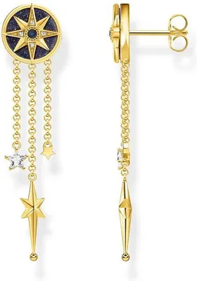 Produktbild von Thomas Sabo Ohrringe Royalty Stern mit Steine gold H2224-963-7