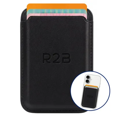 Produktbild von R2B Kartenhalter für MagSafe - 3 Karten - Magnetische Wallet - Schwarz